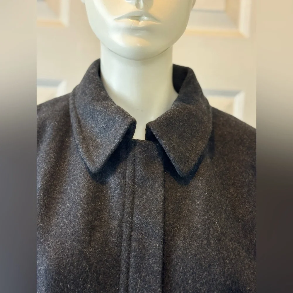 J Crew Men's Black Wool Blend Coat Size Medium